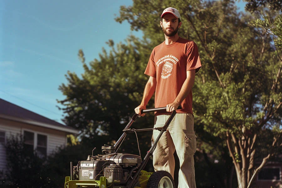 electric cordless push mower